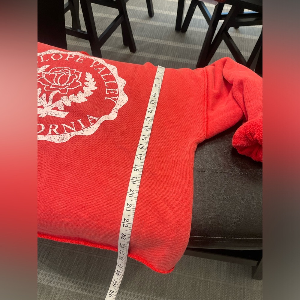 Free People Red Antelope Valley Sweatshirt Sz Large - Picture 6 of 8